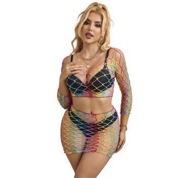 Subblime - 952440 Ensemble 2 Pièces Réseille Manches Longues Arc-en-ciel Taille Unique