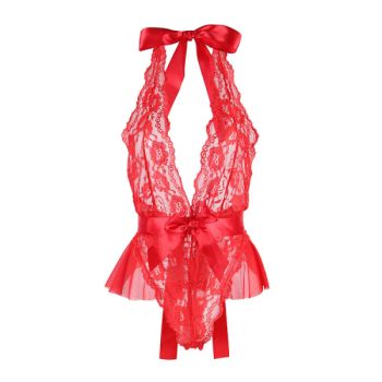 Subblime - 953980 Body Sexy a Volants + Ceinture Rouge L/xl