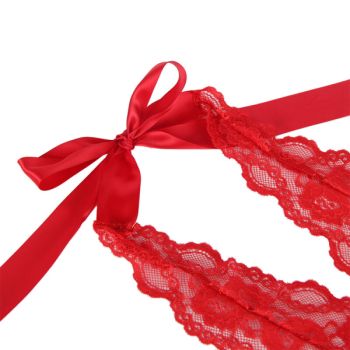 Subblime - 953980 Body Sexy a Volants + Ceinture Rouge L/xl
