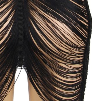 Subblime - 954222 Robe à Bretelles + String Noir S/m