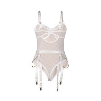 Subblime - 954291 Body avec Chaînes + Porte-jarretelles Blanc L/xl
