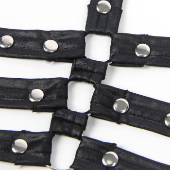 Subblime - 954413 Body Bondage en Cuir Noir L/xl