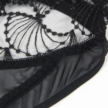 Subblime - 955229 Body Transparent avec Dentelle Creuse Noir L/xl