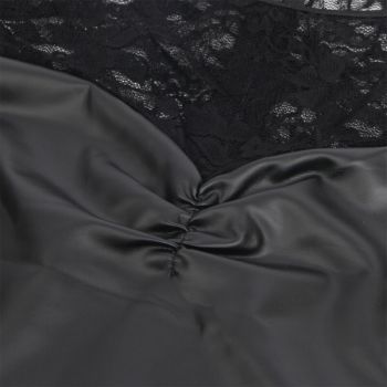 Subblime - 955601 Robe à Manches Longues avec Dentelle Noire L/xl