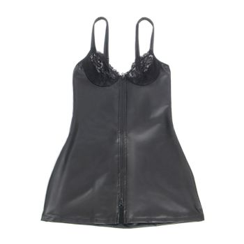Subblime - 957575 Robe Zippée en Cuir Noir L/xl