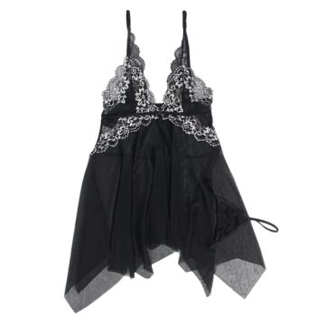 Subblime - Babydoll Tissu Tulle Poitrine Dentelle L/xl