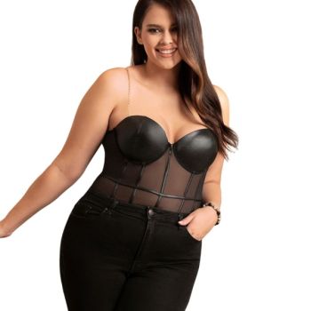 Subblime - Body Noir  Bretelles Chaîne L/xl