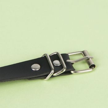 Subblime - Chaîne Cuir Ceinture Noire Taille Unique