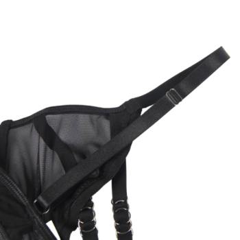 Subblime - Ensemble Deux Pièces de Soutien-gorge Transparent et Bandes S/m