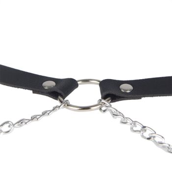 Subblime - Harnais Ceinture Cuir Noir Taille Unique