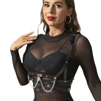 Subblime - Harnais Corset avec Chaîne Détail Taille Unique