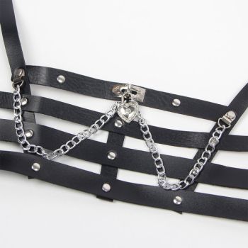 Subblime - Harnais Corset avec Chaîne Détail Taille Unique