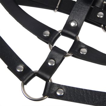 Subblime - Harnais Poitrine Anneau Cuir Noir Taille Unique
