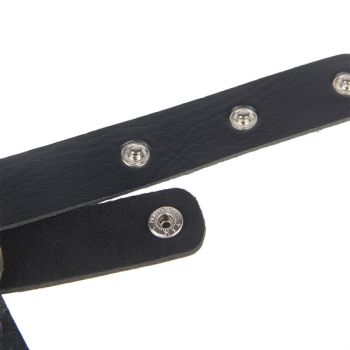 Subblime - Harnais Poitrine Chaîne S en Cuir Noir Taille Unique