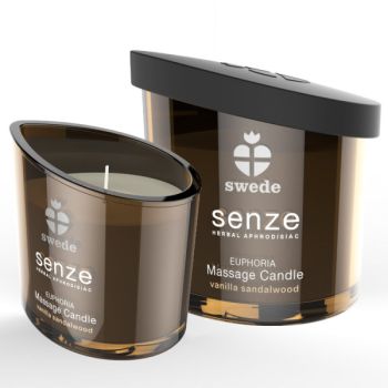 Bougie de Massage Senze Euphoria - Vanille, Bois de Santal