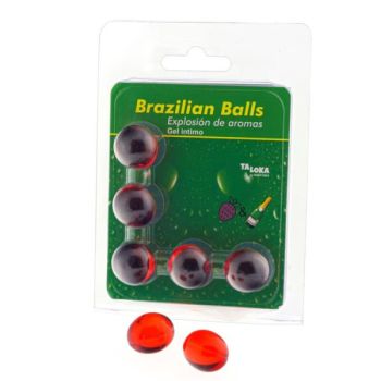 image 5 Boules Brésiliennes Gel Intime Fraises & Champagne
