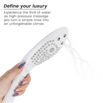 Pommeau de Douche Stimulant Clitorial Wave Blanc
