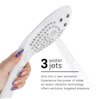 Pommeau de Douche Stimulant Clitorial Wave Blanc