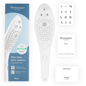 Pommeau de Douche Stimulant Clitorial Wave Blanc