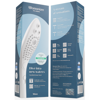 Pommeau de Douche Stimulant Clitorial Wave Blanc