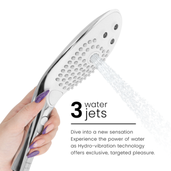 Pommeau de Douche Stimulant Clitorial Wave Chrome