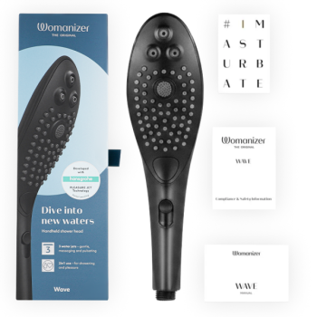 Pommeau de Douche Stimulant Clitorial Wave Noir