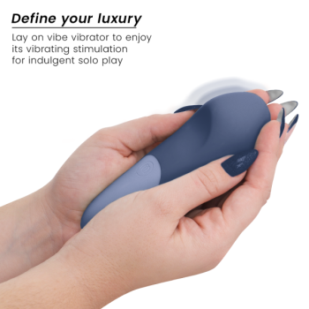 Vibe Lay-on Vibrateur Silencieux Bleu Foncé