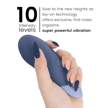 Vibe Lay-on Vibrateur Silencieux Bleu Foncé