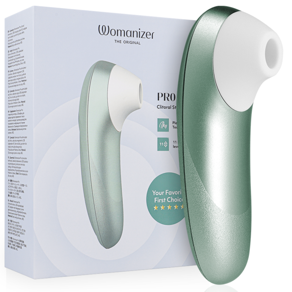 image Stimulateur Clitorial Pro Vibrant Vert Sauge